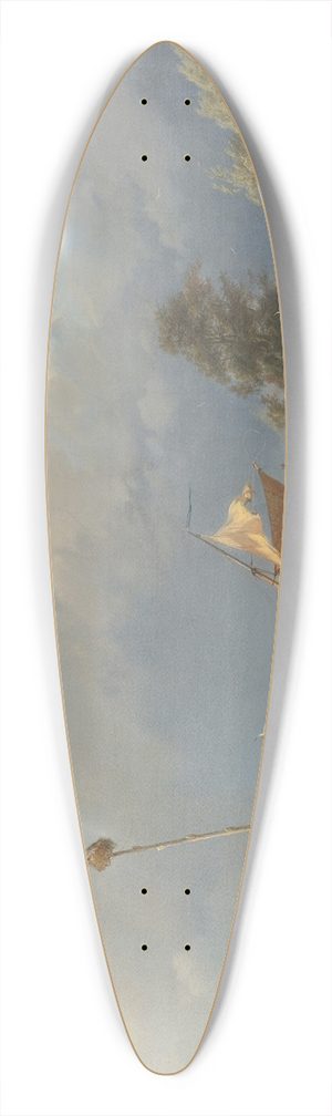 Hermanus Koekkoek - Fighting The Wind 39.3 inch art pintail longboard deck