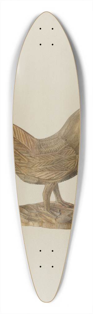 Hester Duany - Pa. German Toy Hen 39.3 inch art pintail longboard deck