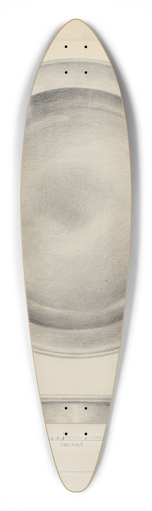 Hester Duany - Pewter Deep Plate 39.3 inch art pintail longboard deck