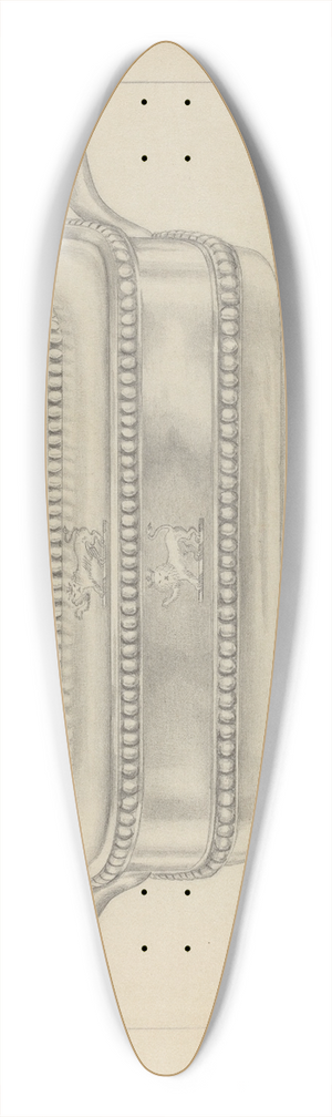 Hester Duany - Silver Bowl 39.3 inch art pintail longboard deck
