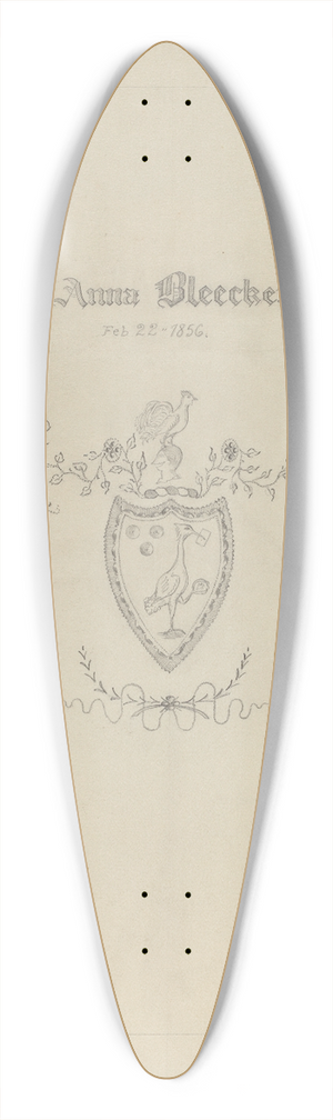 Hester Duany - Silver Flagon 39.3 inch art pintail longboard deck