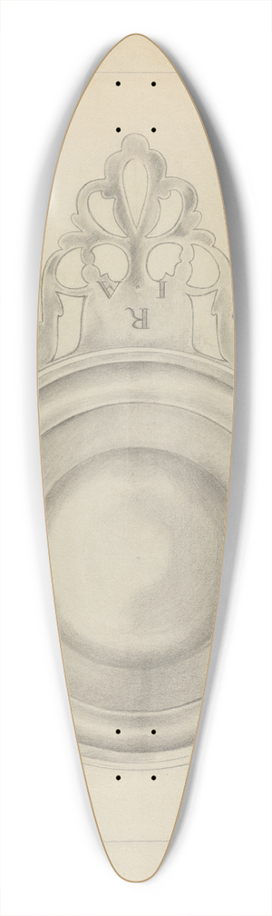Hester Duany - Silver Porringer 39.3 inch art pintail longboard deck