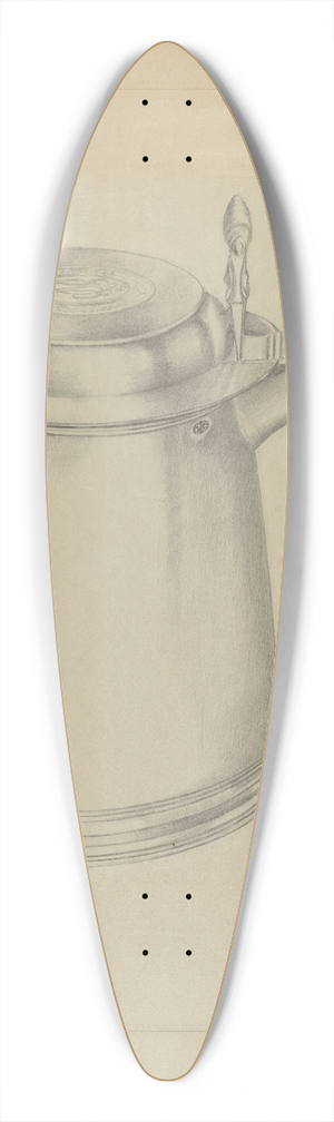 Hester Duany - Silver Tankard 39.3 inch art pintail longboard deck