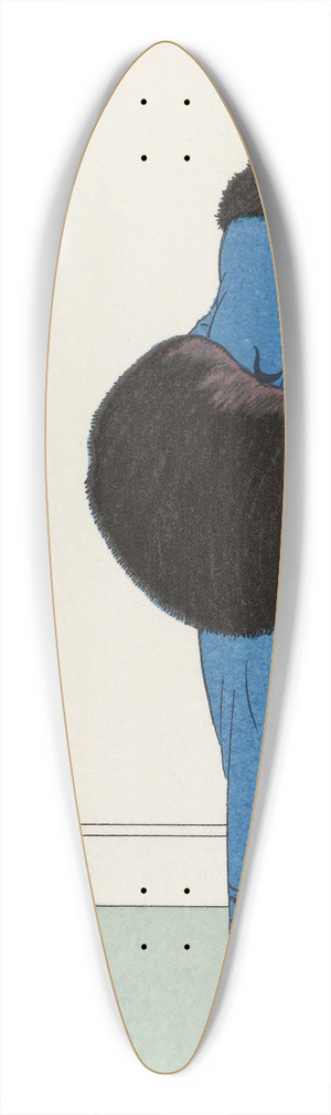 H. Honore - Robe de duvetin bleu 39.3 inch art pintail longboard deck