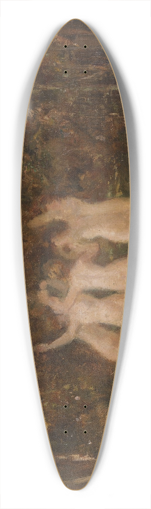 Hippolyte Boulenger - Nymphs in the Forest 39.3 inch art pintail longboard deck