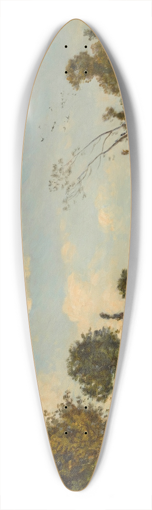 Hippolyte Camille Delpy - A path along the river 39.3 inch art pintail longboard deck