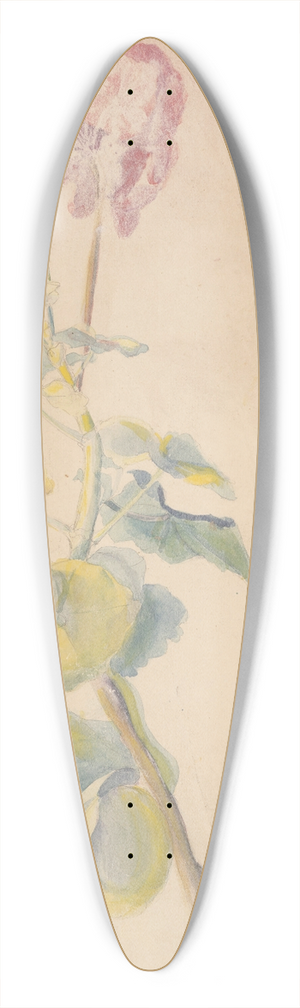 Hippolyte Petitjean - tude de fleur 39.3 inch art pintail longboard deck