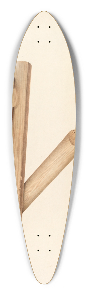 H. Langden Brown - Bishop Hill  Mangler 39.3 inch art pintail longboard deck