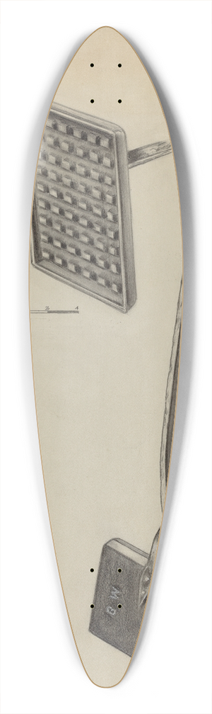 Holger Hansen - Waffle Iron 39.3 inch art pintail longboard deck