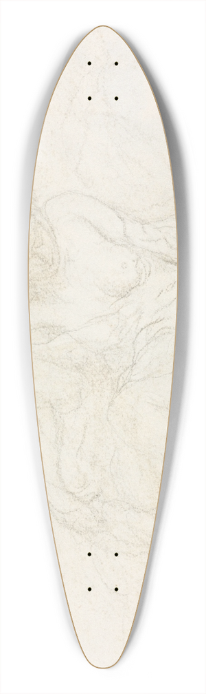 Honor Daumier - Reclining Woman Leaning on Her Arm (verso) 39.3 inch art pintail longboard deck