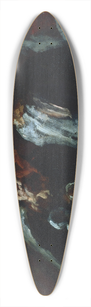 Honor Daumier - Two Sculptors 39.3 inch art pintail longboard deck
