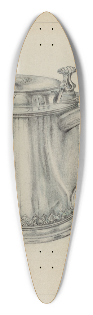 Horace Reina - Silver Tankard 39.3 inch art pintail longboard deck