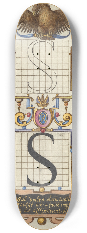 Joris Hoefnagel - Guide for Constructing the Letter S 8.25 inch art skate deck