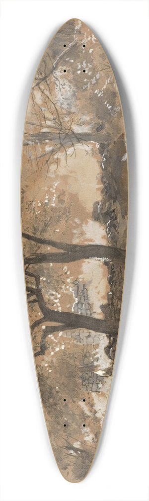 Howard Pyle - The Mountain Orchard 39.3 inch art pintail longboard deck