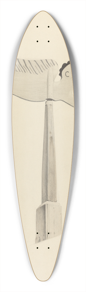 Howard Weld - Weather Vane  Angel Gabriel 39.3 inch art pintail longboard deck