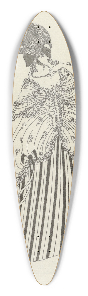H. Robert Dammy - Manon 39.3 inch art pintail longboard deck