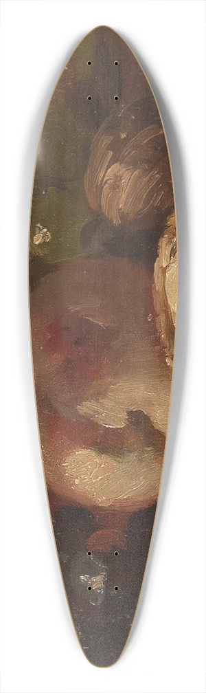 Hubert Bellis - Fruit still life 39.3 inch art pintail longboard deck
