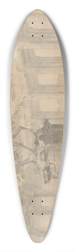 Hubert Robert - Equestrian Statue of Marcus Aurelius 39.3 inch art pintail longboard deck