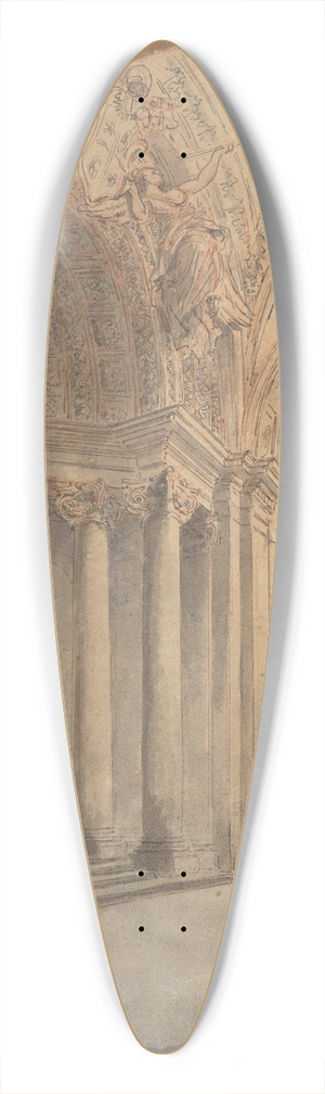 Hubert Robert - Interior of Saint Peters 39.3 inch art pintail longboard deck