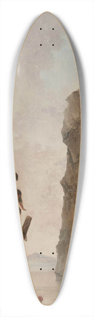 Hubert Robert - La Dbarcadre 39.3 inch art pintail longboard deck