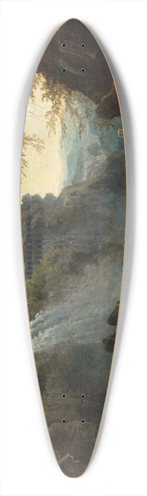 Hubert Robert - Les Cascatelles de Tivoli 39.3 inch art pintail longboard deck