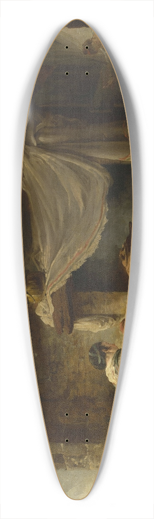 Hubert Robert - Peasant kitchen in ruins (Italian kitchen) 39.3 inch art pintail longboard deck