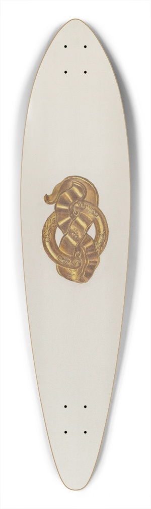 Hugh Clarke - Brooch 39.3 inch art pintail longboard deck