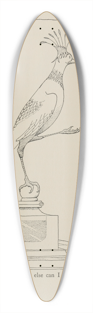 Hugh Lofting - What else can I think 39.3 inch art pintail longboard deck