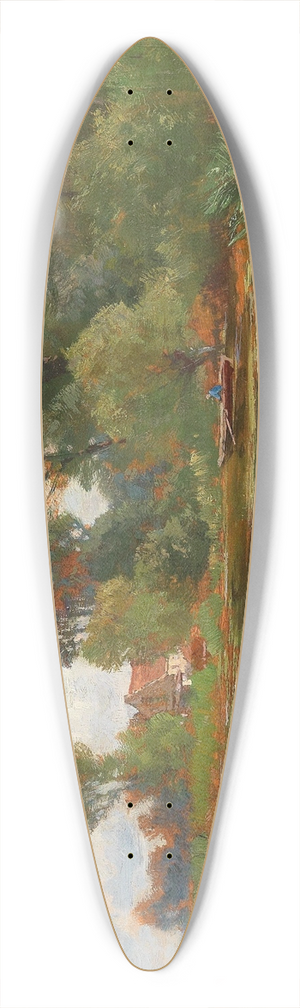 Hugo Darnaut - By the Pond 39.3 inch art pintail longboard deck