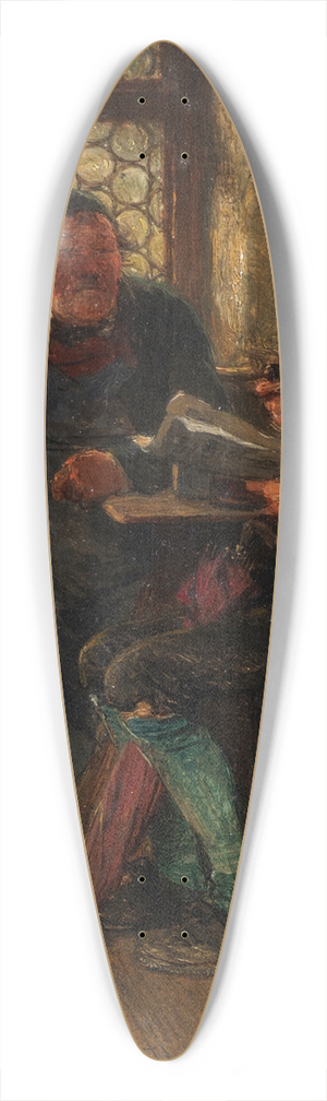 Hugo Kauffmann - Unterhaltung in der Stube 39.3 inch art pintail longboard deck