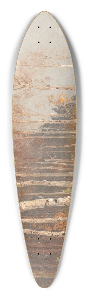Hugo Mhlig - Birch forest 39.3 inch art pintail longboard deck