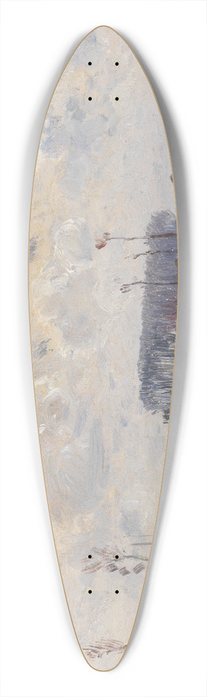 Hugo Mhlig - Sommerwiese mit blumenpflckenden Mdchen 39.3 inch art pintail longboard deck