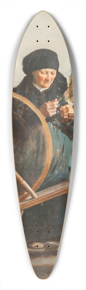 Hugo Salmson - At the Spinning Wheel 39.3 inch art pintail longboard deck