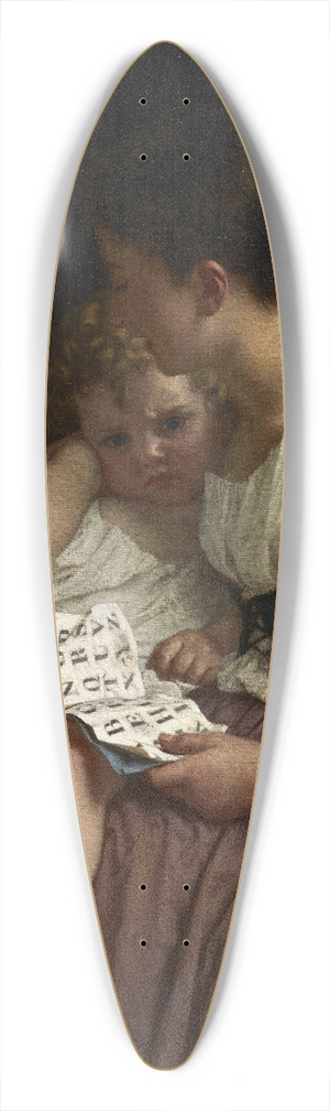 Hugues Merle - The First Thorns of Knowledge 39.3 inch art pintail longboard deck