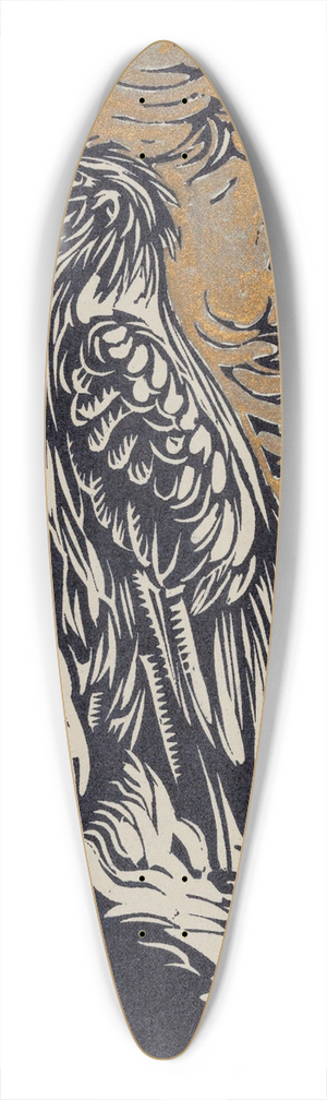 Huib Luns - Arend 39.3 inch art pintail longboard deck
