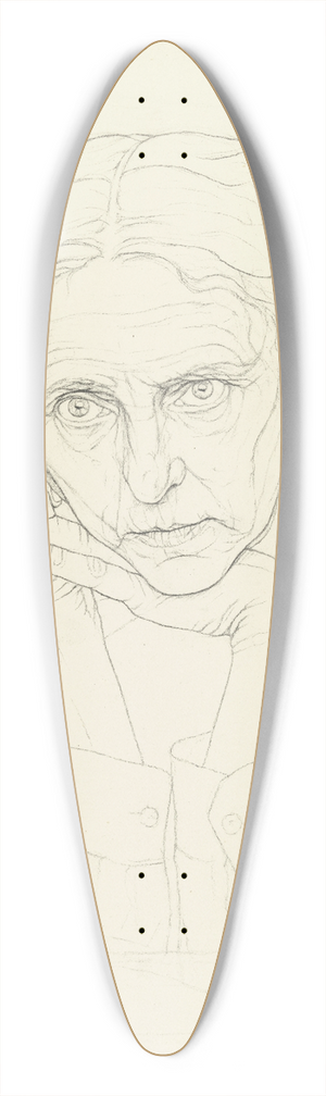 Ida Teichmann - Self-portrait 39.3 inch art pintail longboard deck