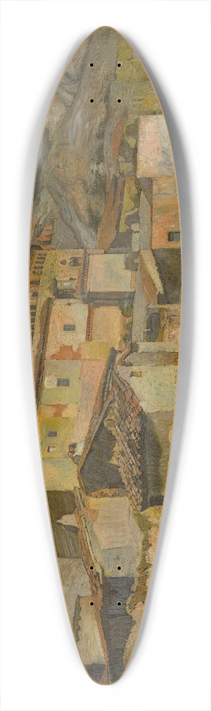Ignacio Zuloaga - La Iglesia DeMaluenda 39.3 inch art pintail longboard deck