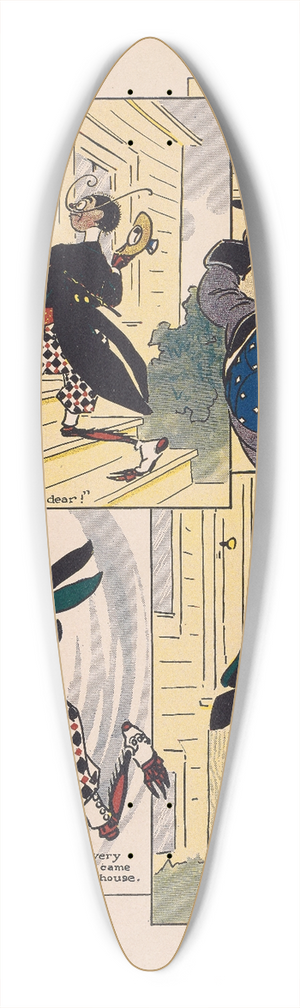 Ike Morgan - The Woggle-Bug book Pl.05 39.3 inch art pintail longboard deck