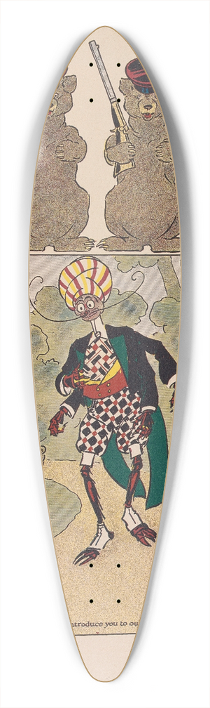 Ike Morgan - The Woggle-Bug book Pl.17 39.3 inch art pintail longboard deck