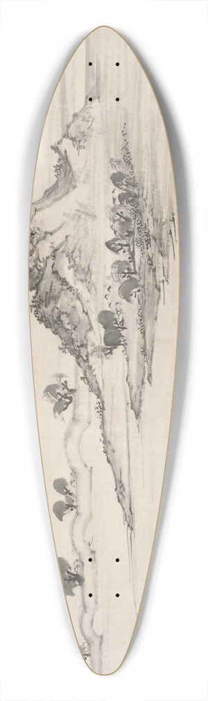 Ike Taiga - View of West Lake 39.3 inch art pintail longboard deck