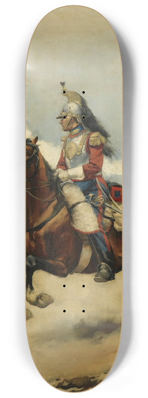 Jos Cusachs - Oficial De Caballera(Charging Cavalry Officer) 8.25 inch art skate deck