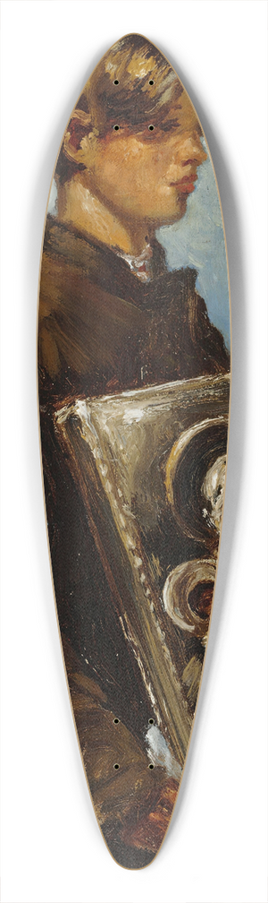 Ilya Efimovich Repin - Young Boy Carrying An Icon, Sketch 39.3 inch art pintail longboard deck