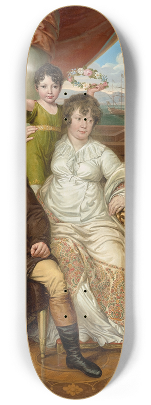 Josef Abel - Die Familie des Grohndlers Johann Christian Edler von Bruchmann 8.25 inch art skate deck