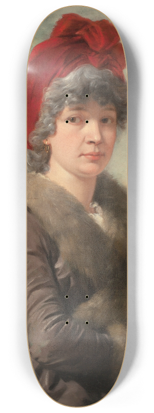 Josef Abel - Portrait of a Woman 8.25 inch art skate deck