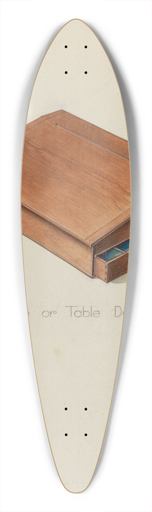 Irving I. Smith - Shaker Lap Desk 39.3 inch art pintail longboard deck