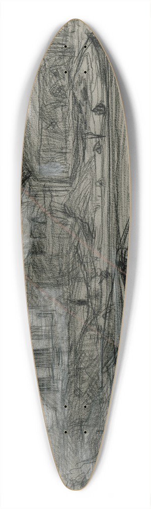 Isaac Israls - Fabriek 39.3 inch art pintail longboard deck