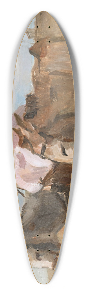 Isaac Israls - On Scheveningen beach 39.3 inch art pintail longboard deck