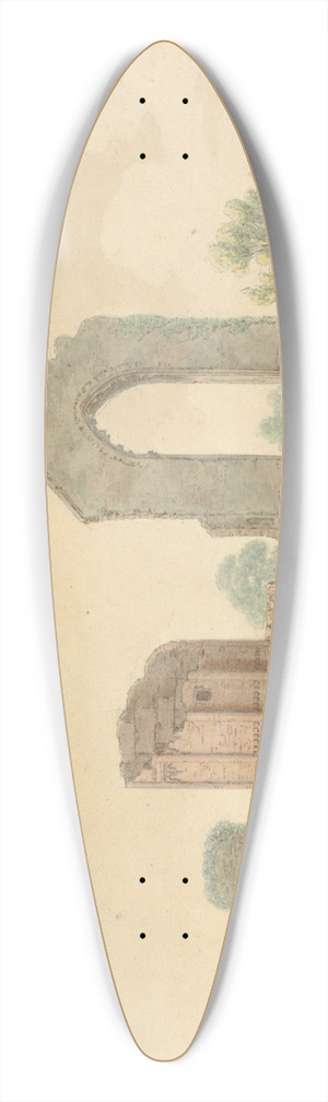 Isaac Johnson - Leiston Abbey, Suffolk 39.3 inch art pintail longboard deck