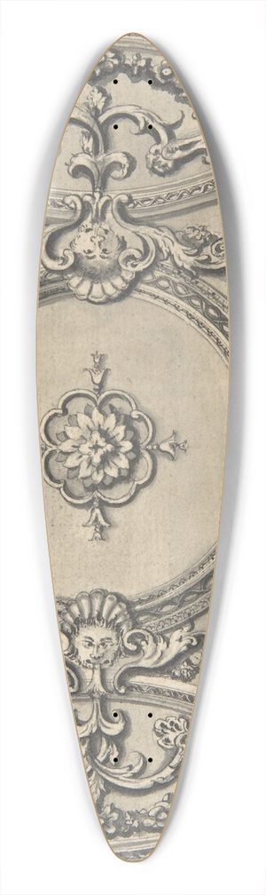 Isaac Ware - Design for a Staircase Ceiling 39.3 inch art pintail longboard deck