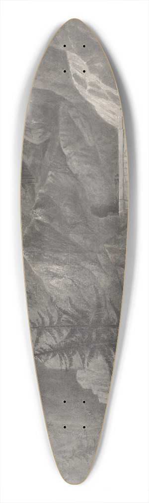 Isaac Weld - Simplon (Switzerland) 39.3 inch art pintail longboard deck